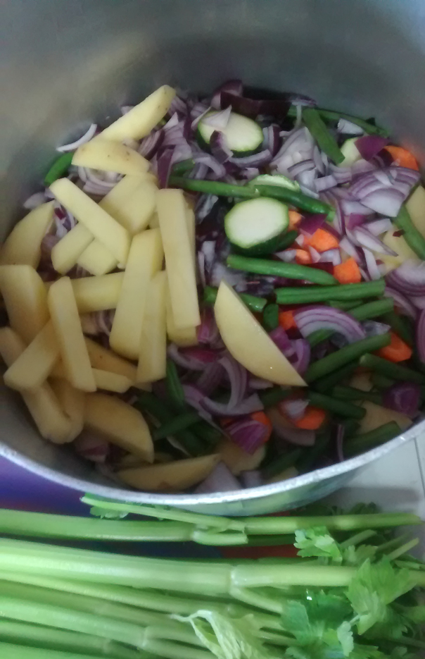 Cubs Cooking Minestrone Soup